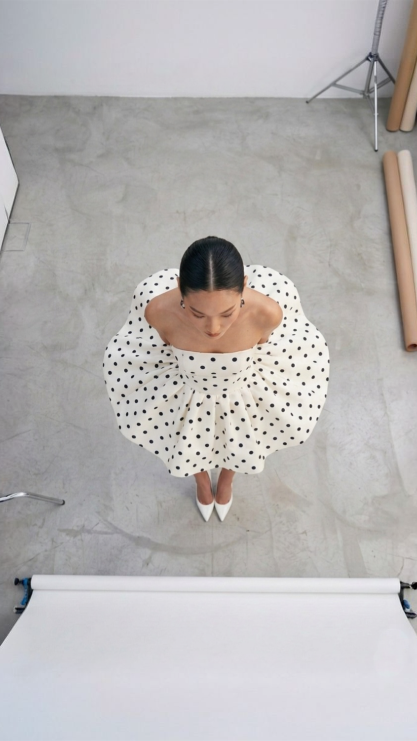 Sara Polka Mini Dress