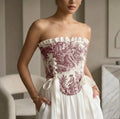 Bordo Fransız Vici Corset