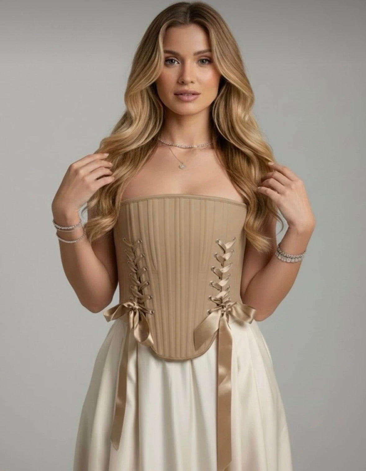 Beige Mat Vici Corset