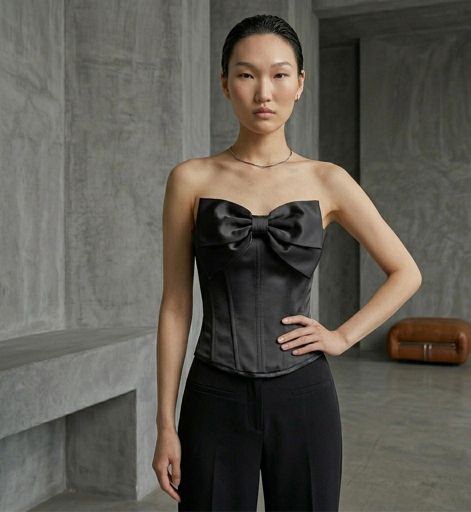 Black Bow Corset