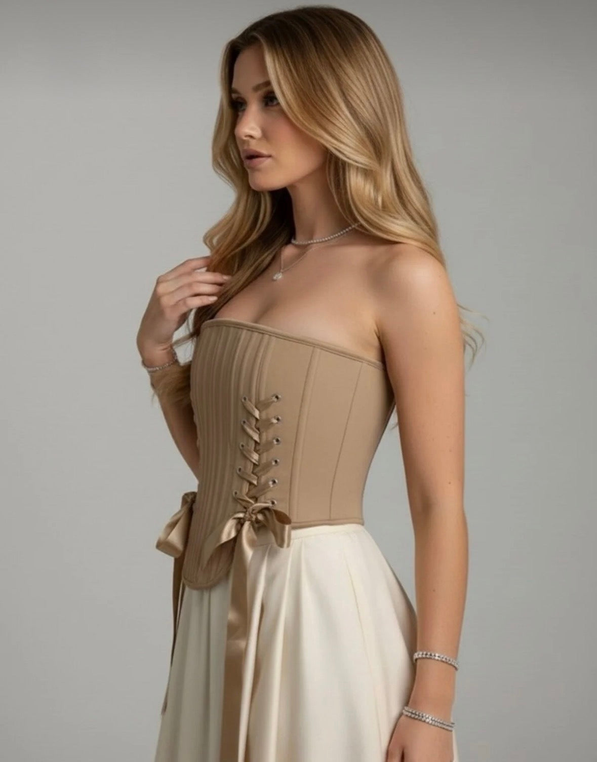 Beige Mat Vici Corset
